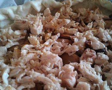 Pendant ce temps là en cuisine... Tarte poulet-champignons