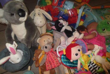 Des peluches et des doudous partout!