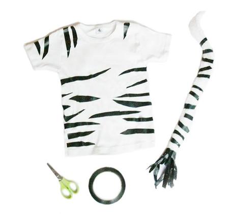 DIY zebra kids costume