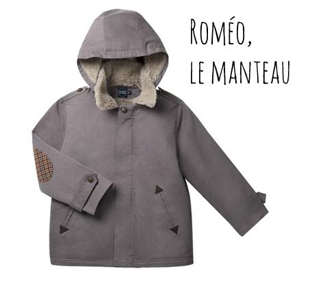 Frangin Frangine manteau enfant