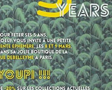 Noeuf fête ses 5 ans avec une boutique éphémère