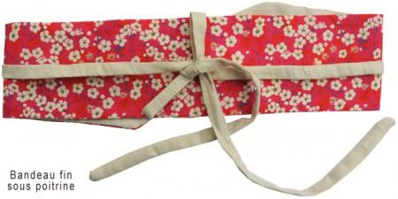 bandeau de grossesse tissu liberty