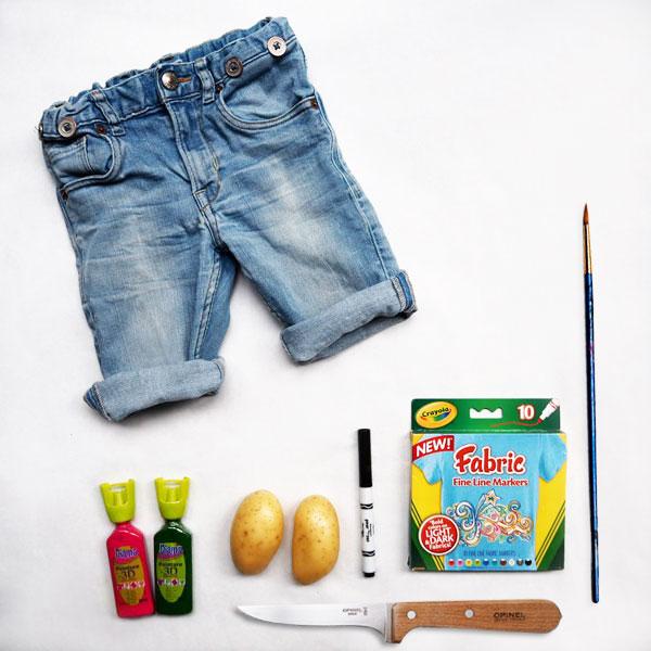 diy-watermelon-stamp-shorts