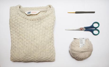 DIY Fringe Sweater