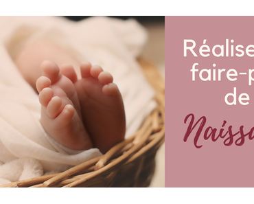 Réaliser un faire-part de naissance
