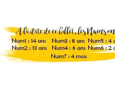 Une semaine avec la NumsFamily #12 et #13