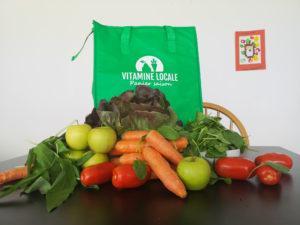 Fruits, légumes et produits de la région livrés à la maison avec Vitamine Locale